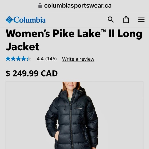 🌸Columbia navy Pike long coat - Picture 7 of 10